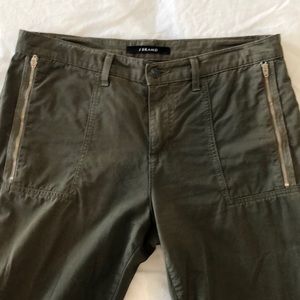 J Brand Tavi pants in Jungle (olive green).